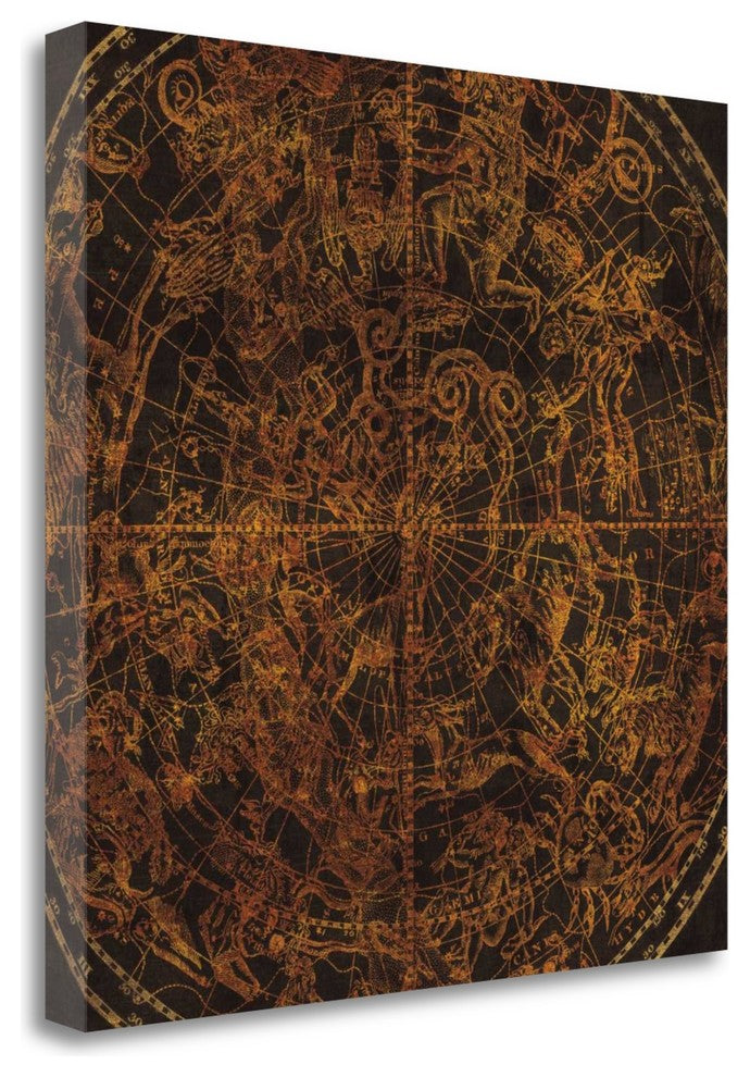 "Northern Celestial Sphere VIntage" By Wild Apple Portfolio, Gallery Wrap Canvas