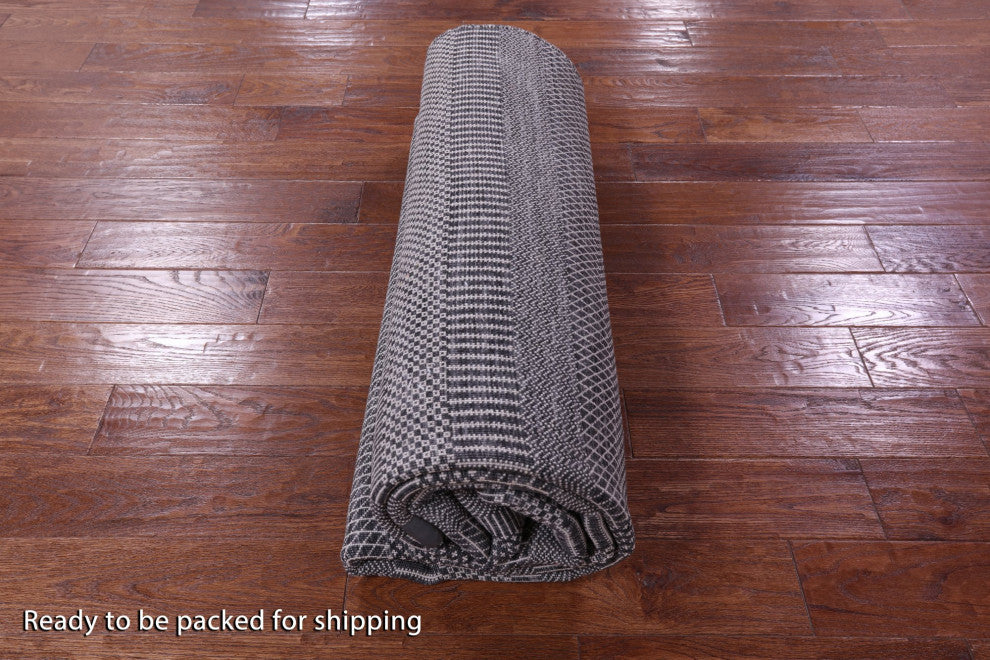 Savannah Grass Handmade Wool and Silk Rug 6' 2" X 8' 11" Q11935