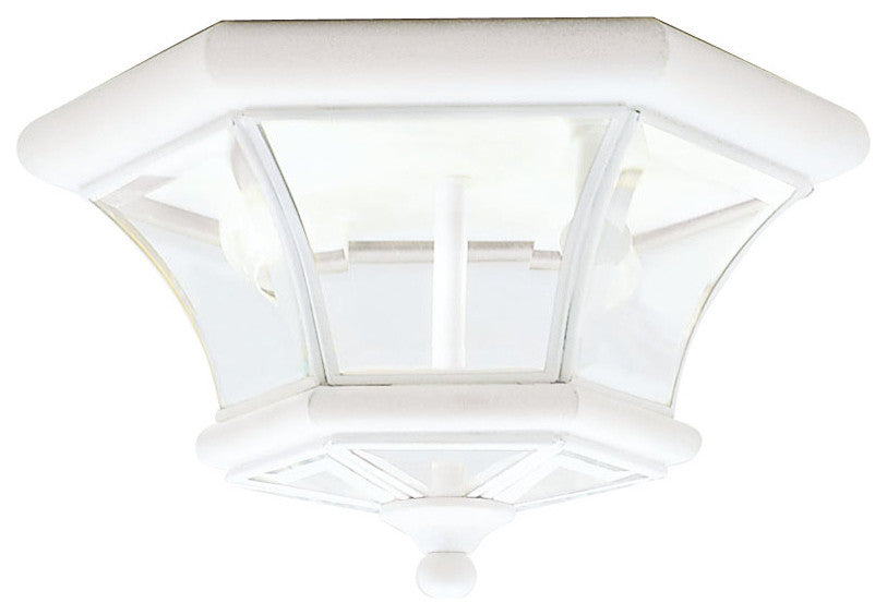 Livex Lighting 2 Light White Ceiling Mount - 7052-03
