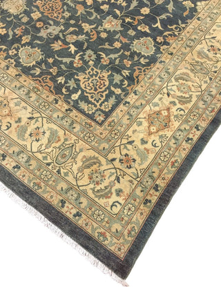 Peshawar Jibek Green/Ivory Rug, 9'11"x13'7"