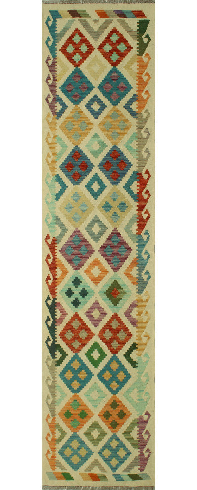 Sangat Kilim Hrapenly Ivory Runner