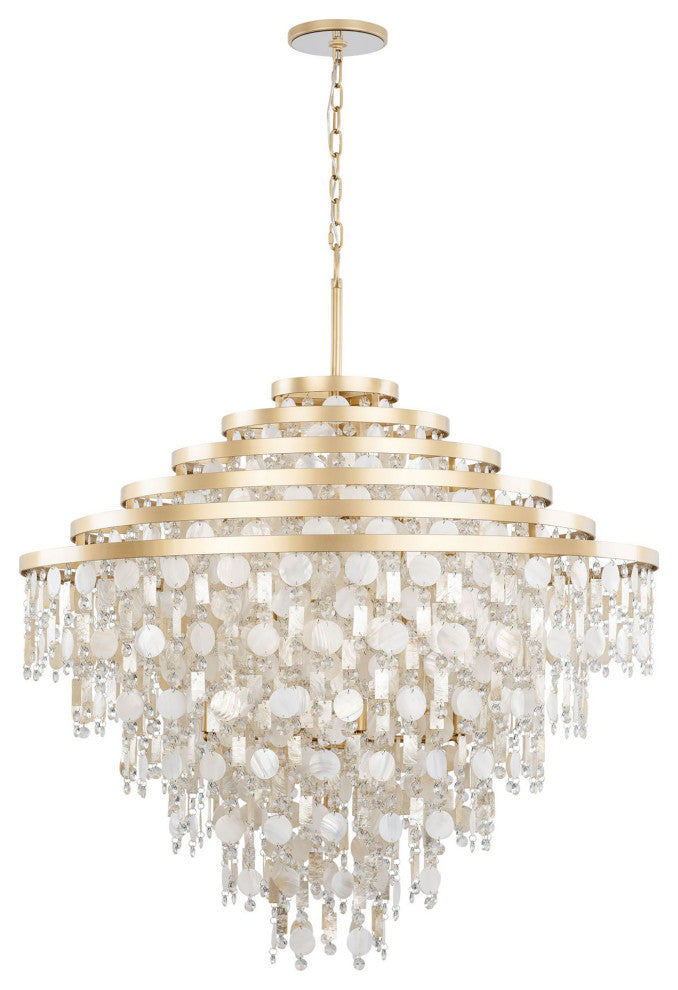 Kalani 16-Lt Chandelier - French Gold