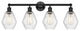 Innovations 616-4W-BK-G654-6 Cindyrella 4 Light Bath Vanity Light, Matte Black