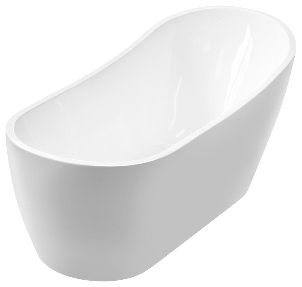 Freestanding One-Piece Acrylic Bathtub LTF3