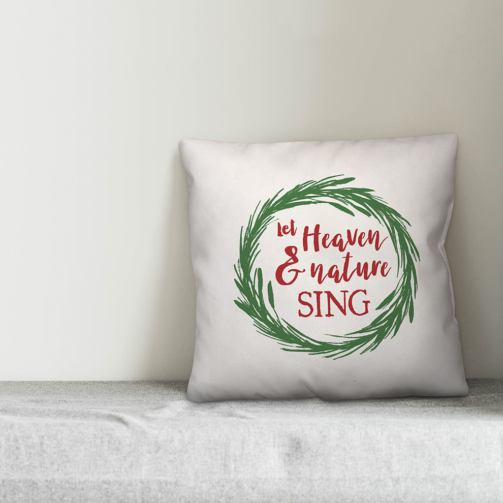 Let heaven & nature sing 20"x20" Throw Pillow Cover