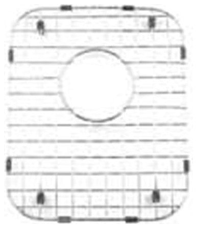 Whitehaus WHNC3721SG Matching Grid for Small Bowl of Model - Stainless Steel