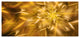 Exotic Dance of Golden Flower Petals, Large Floral Canvas Art Print, 60"x28"