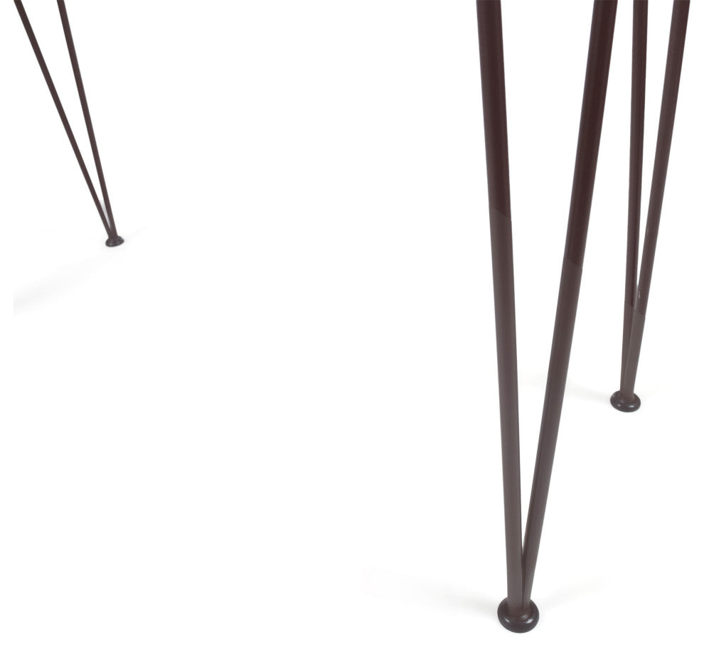 GDF Studio Dione Outdoor Industrial Teak Finished Acacia Wood Bar Table