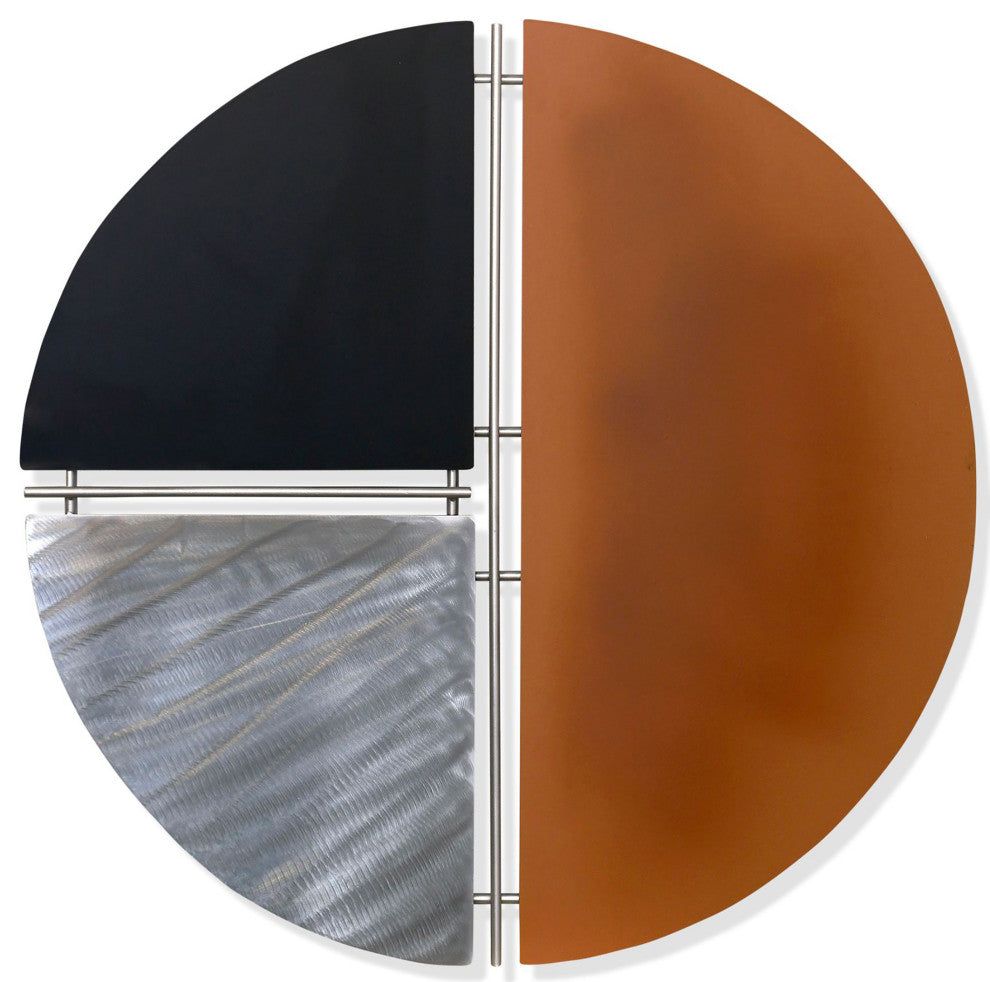 Geo Chart Metal Wall Sculpture 28"Wx28"H3"D