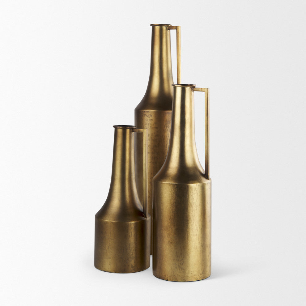 Aubrey Large 24.0H Gold Iron Jug Vase