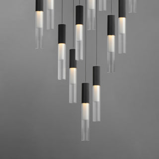 ET2 E11019-144 Reeds 21"W LED Multi Light Pendant - Black