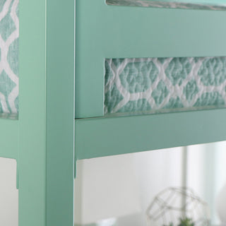 Premium Deluxe Twin Metal Loft Bed - Mint