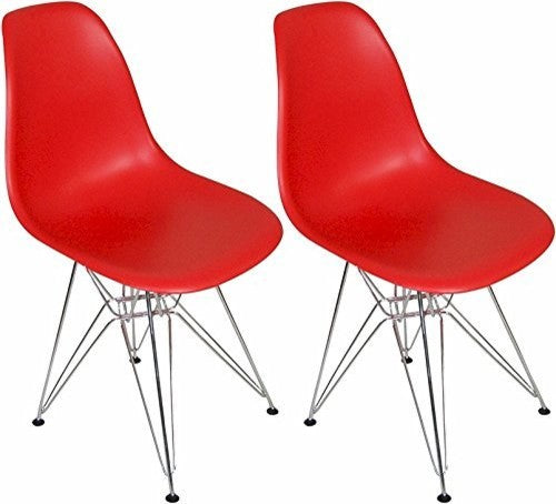 Red, Eiffel Dining Room Chair, Set of 4