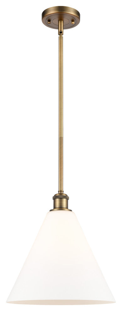Innovations 516-1S-BB-GBC-121-LED 1-Light Mini Pendant, Brushed Brass