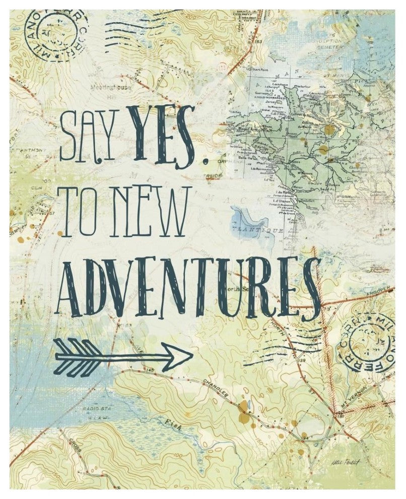 "Map Sentiments II" Digital Paper Print by Katie Pertiet, 24"x30"