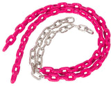 Coated Trapeze Swing Chains, Set of 2, Pink, 3.5'