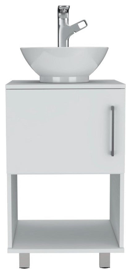 Malibu Single Bathroom, White