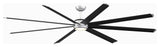 Fanimation Stellar Motor Ceiling Fan With LED-Light Kit, Black, 96"