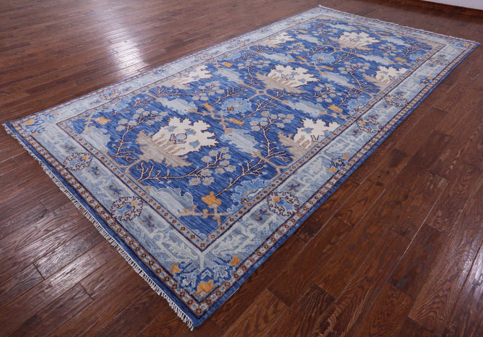 6' 11" X 13' 10" Turkish Oushak Handmade Wool Rug - Q13649