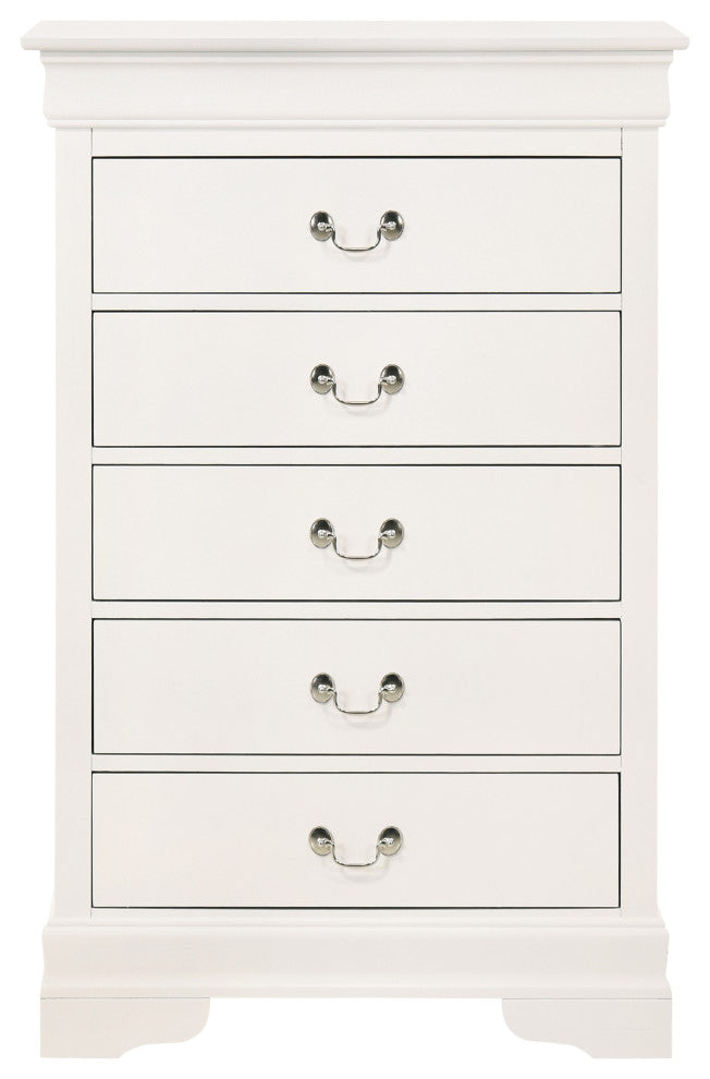 Louis Phillipe Chest, White