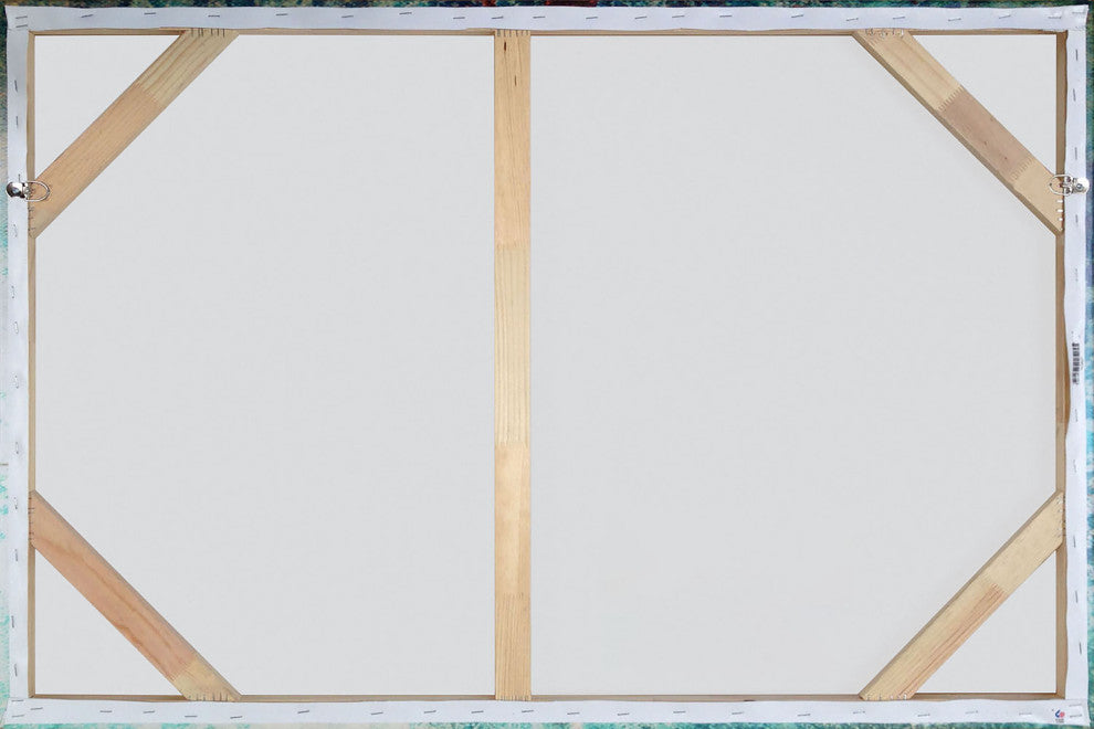 "Specks In The Water" Painting Print on Wrapped Canvas, 36"x24"