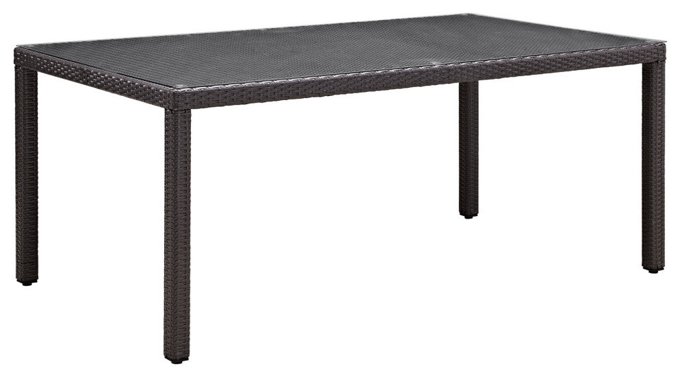 Espresso Red Convene 7-Piece Outdoor Patio Dining Set