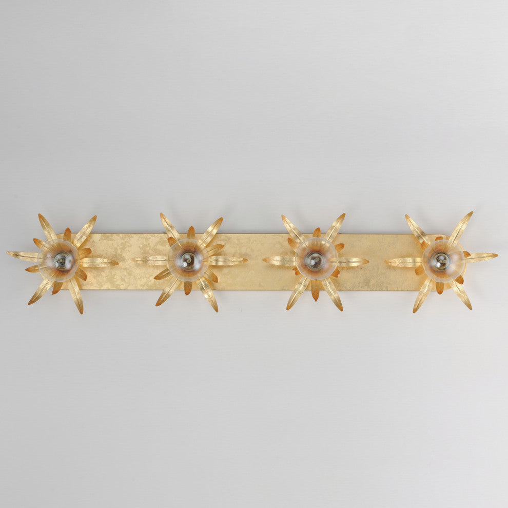 Maxim 2887 Paloma 4 Light 43"W Vanity Light - Gold Leaf