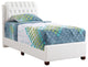 Bed, White, Twin