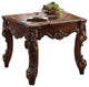 Benzara BM177680 Wooden End Table in Cherry Brown