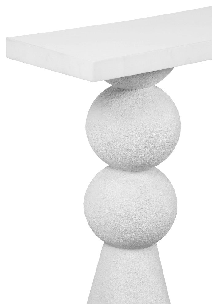 Lupita White Console Table