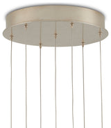 Glace White Round 7-Light Multi-Drop Pendant