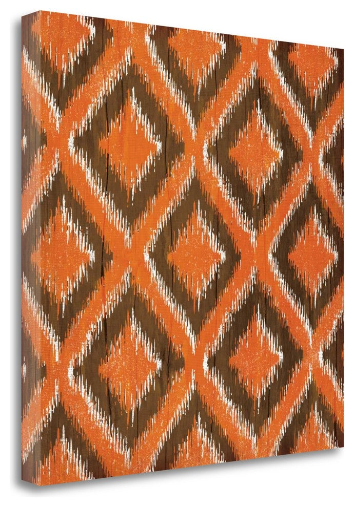 "Fall Ikat II" By Jennifer Pugh, Giclee Print on Gallery Wrap Canvas