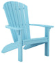 Outdoor Poly Lumber SeaAira Adirondack Chair, Ocean Blue