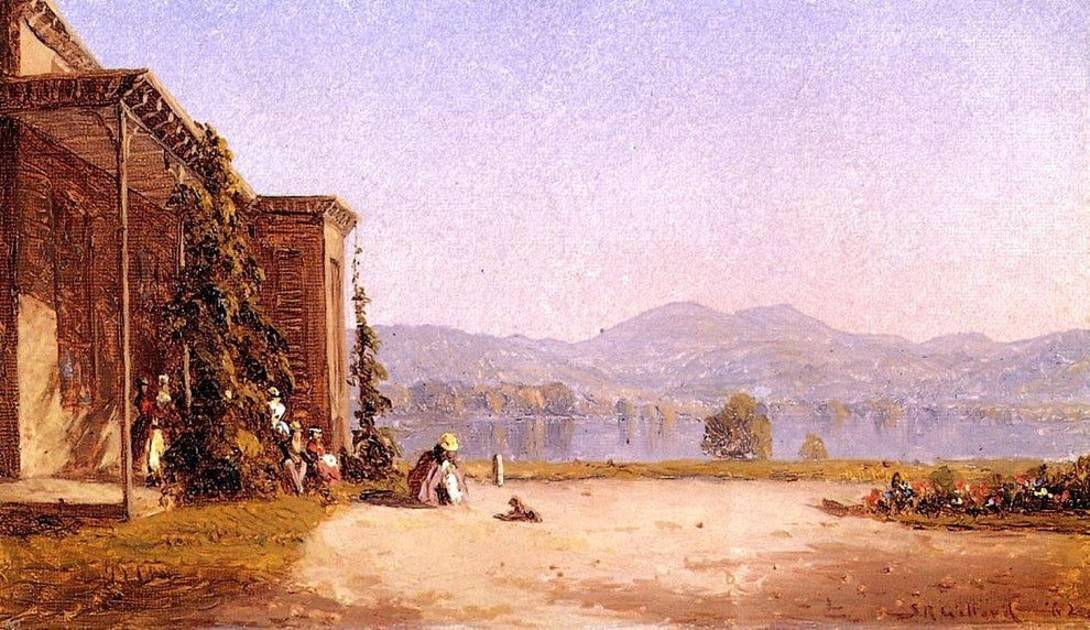 Sanford Robinson Gifford Veranda With Figures Wall Decal