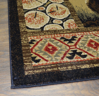 Hearthside Cabin Hideaway Lodge Area Rug, 2'3"x3'3"