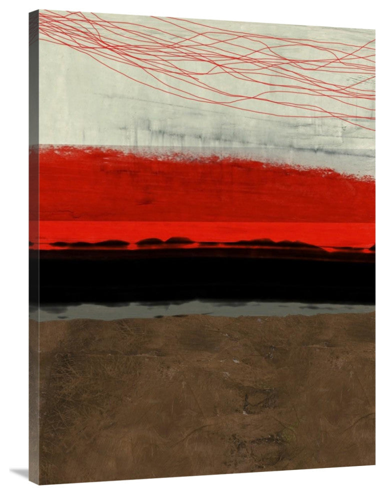 "Abstract Stripe Theme Brown" Fine Art Print