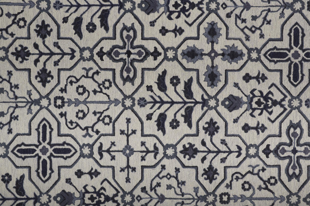 Weave & Wander Faris Charcoal 9'x12' Hand Tufted Area Rug