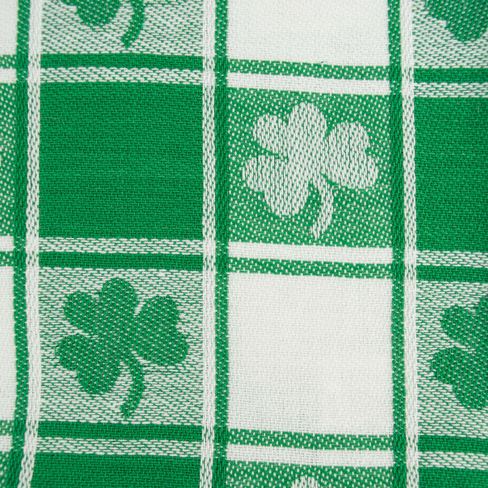 DII Shamrock Woven Check Tablecloth 60"x84"