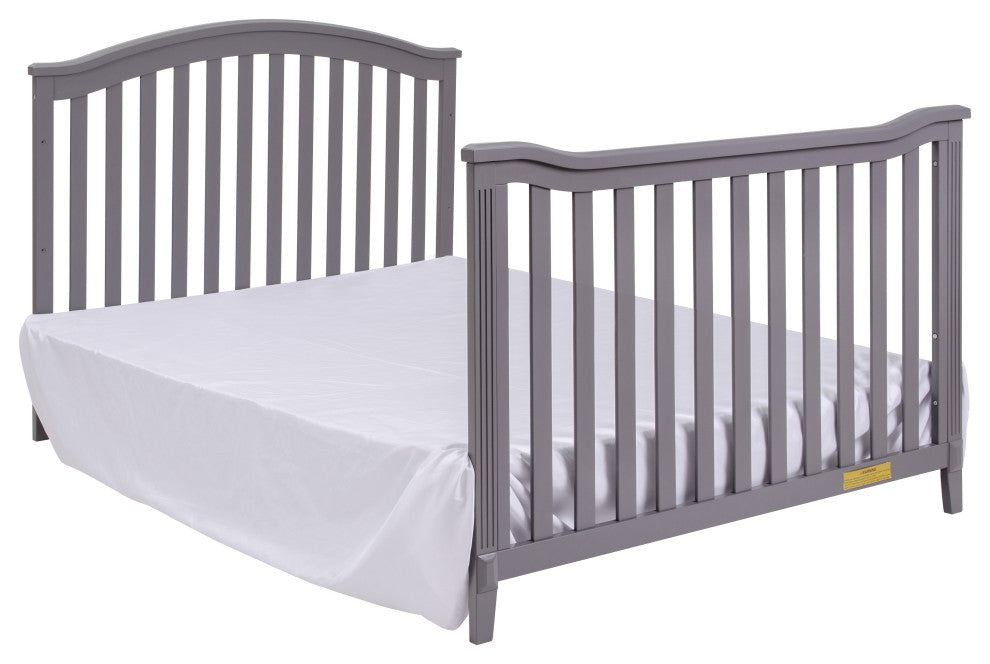 Kali 4-in-1 Convertible Crib, Gray, No Changer