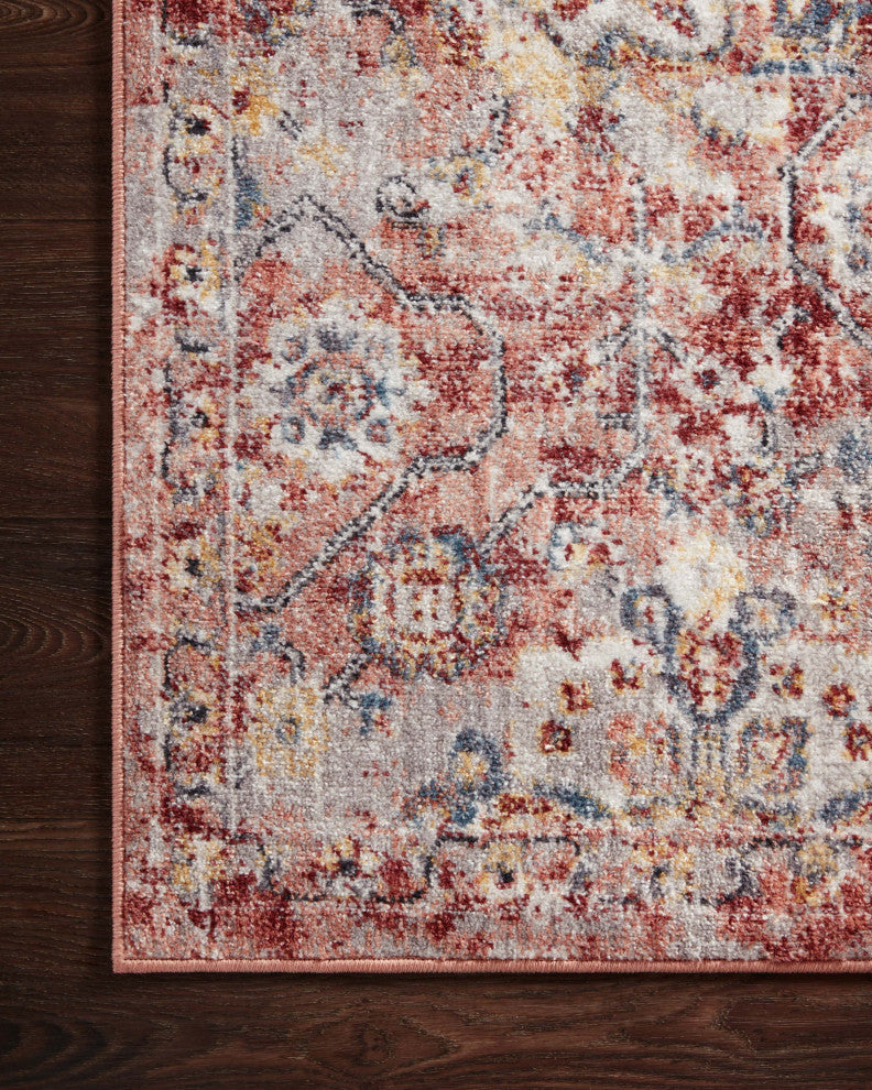 Loloi II Cassandra Rust / Ivory 18" X 18" Swatch Area Rug