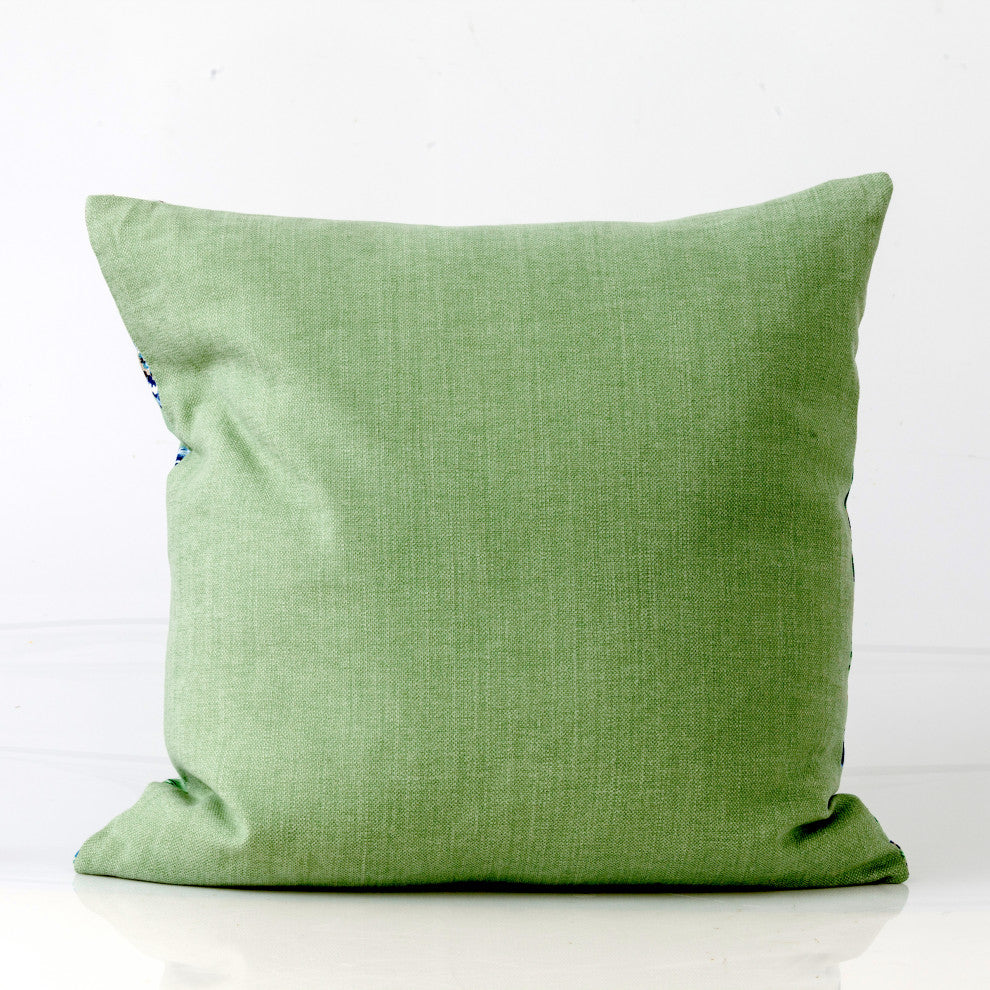 Green Chinoiserie Pillow Cover, Colonial Williamsburg Fabric, 16x16