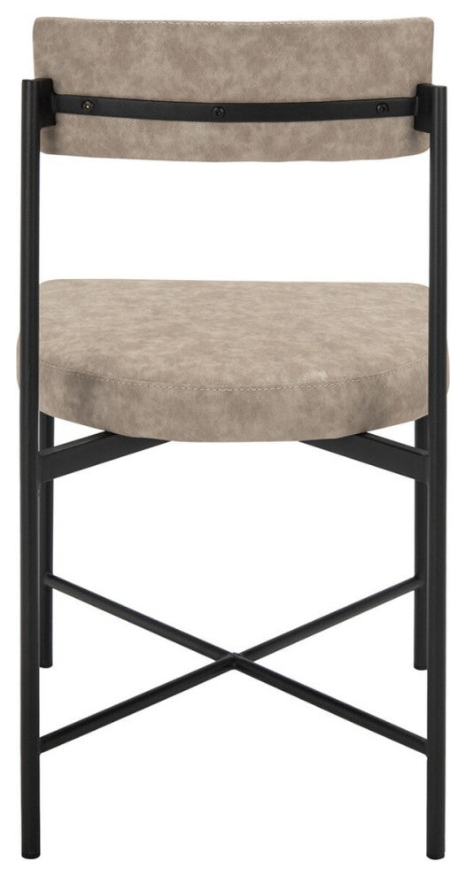 Safavieh Archer Dining Chair, Light Grey/Black