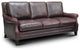 Adriana 100% Top Grain Leather Traditional Sofa