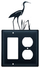 Single GFI and Outlet Cover, Heron