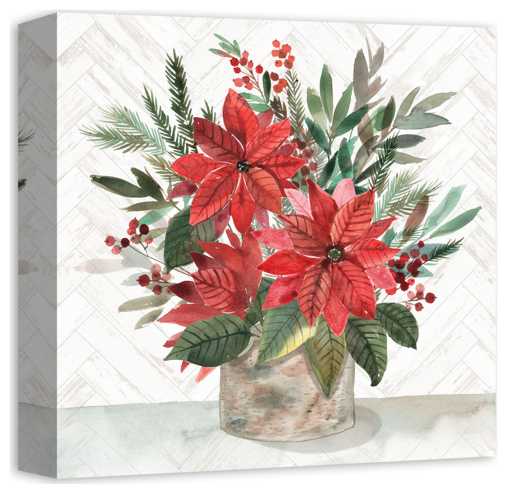 Holiday Bouquet 12x12 Canvas Wall Art