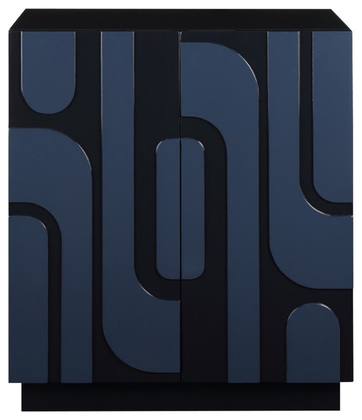 Uttermost - 24473 - Cabinet - Valeria - Glossy Cobalt Blue