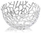 Round Silver Twigs Centerpiece Bowl
