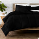 Bare Home Down Alternative Comforter Set, Black, Queen