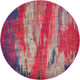 Unique Loom Red Jardin Lilly 6'' 0 x 6'' 0 Round Rug