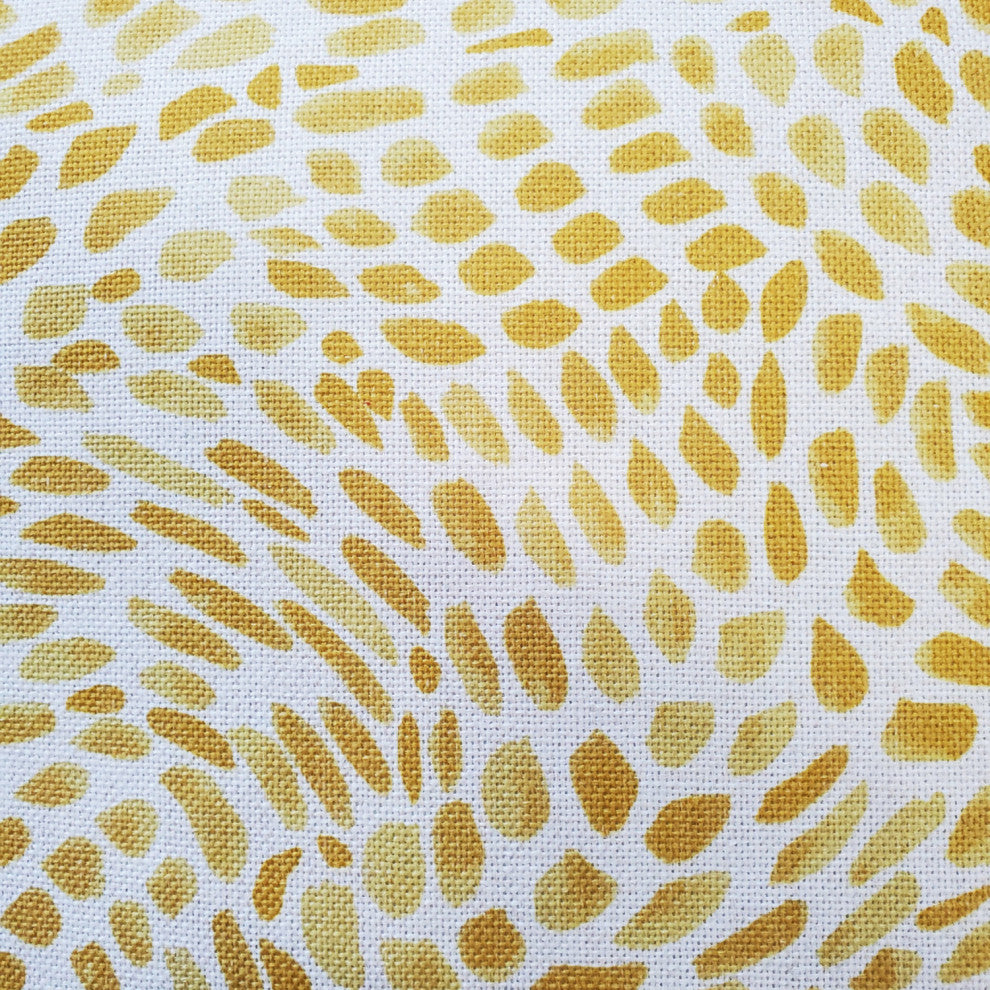 Matisse Dots Golden Yellow Throw Pillow 12x19, with Polyfill Insert